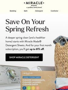 Extra savings to get extra clean for spring