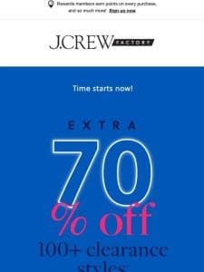 Extra. 70. Percent. Off. NEW STYLES ADDED (!) & 40% to 60% OFF everything else…