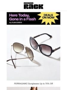 FERRAGAMO Sunglasses Up to 70% Off | Theory Up to 65% Off | Steve Madden Shoes Up to 60% Off | And More!