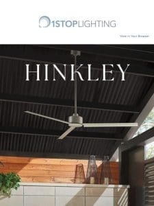 FINAL HOURS: 15% off Hinkley Ceiling Fans