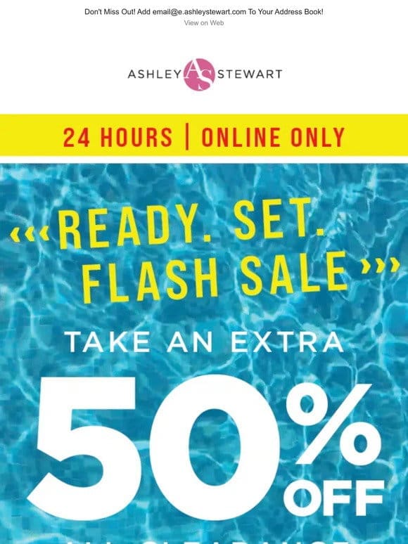 FINAL HOURS   Extra 50% off CLEARANCE