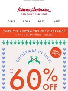 FINAL HOURS   Up To 60% Off Holiday PJs