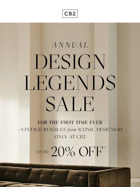 FIRST-EVER DESIGN LEGENDS SALE