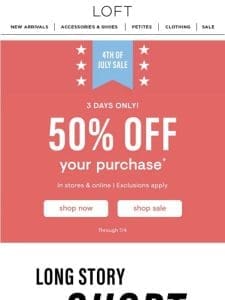 FLAG THIS: it’s all 50% off!