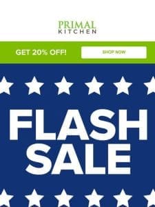 FLASH SALE: 20% off for 48 hours