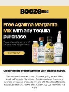 FREE Agalima Margarita Mix with any Tequila ?