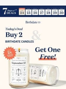 FREE Birthdate Candle?!