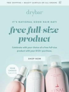 FREE FULL SIZE HAIR PRODUCT