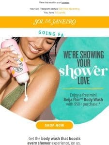 FREE GIFT: Get an instant shower upgrade ? ????♀?