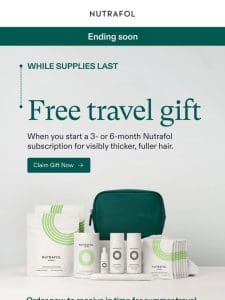 FREE GIFT ending soon!