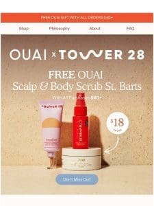 FREE OUAI Scrub For You