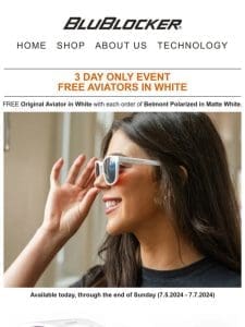 FREE Original Aviators in White