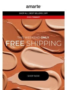 FREE Shipping – Ends Tonight!