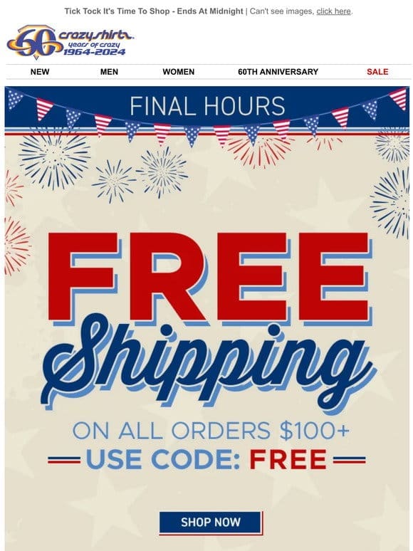 FREE Shipping Grand Finale
