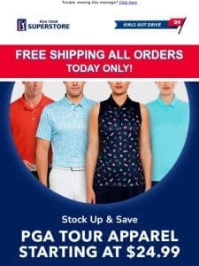 ? FREE Shipping On All Orders – Today only!