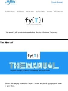 FYTI: The Manual: Hints for All Cap Headlines