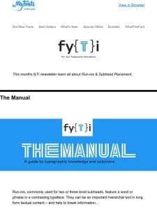 FYTI: The Manual: Run-ins & Subhead Placement