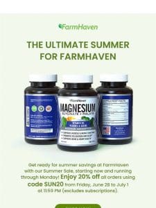 FarmHaven’s Summer Sale is Here! ‍♂️