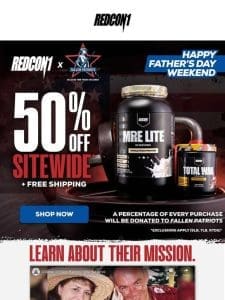 [Father’s Day Weekend] 50% OFF Sitewide*