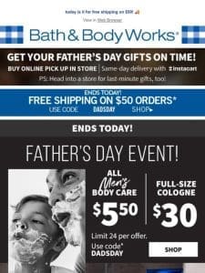 Father’s Day fest ? in the Men’s Shop.