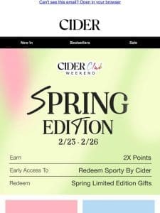 February’s Cider Club Weekend Starts Now!?