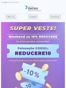 Felicit?ri， ai primit un voucher de 10% valabil la orice produs!