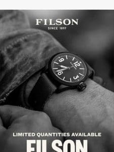 Filson Watches: Limited Quantities Available