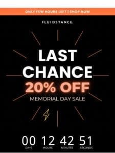 ? Final Call: 20% Off Storewide is closing soon…