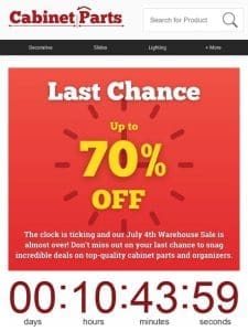 Final Countdown   Save up to 70% Off