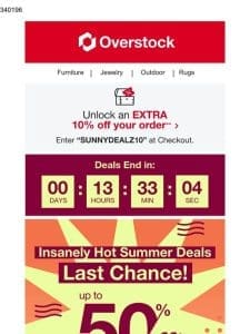 Final Hours! Insanely Hot Summer Deals! Up to 50% off