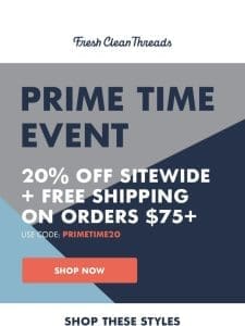 Final Hours for Prime Time Deals?