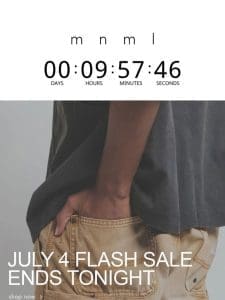 Final Hours: the July 4 Flash Sale ends soon ⌛