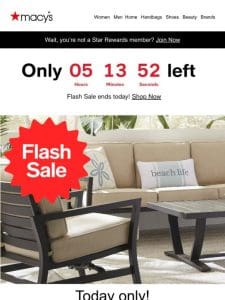 Final hours: 30-60% off during our Home Flash Sale