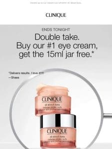 Final hours! Buy our #1 eye cream， get the 15ml jar FREE.