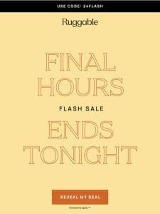 Final hours for SITEWIDE savings