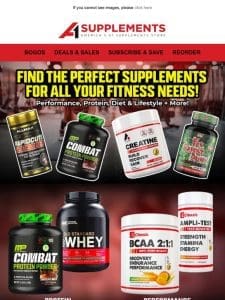 Find the perfect supplements!