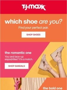 Find the shoe that’s *SO* you ???