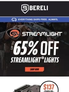 ? Fired Up Monday! ?Up To 65% Off Streamlight Weapon Lights