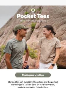 First Access: Pocket Tees