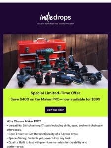 Flash Deal on Indiegogo: Transform Your Toolbox with Maker PRO