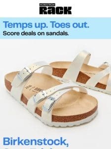 Flat sandals from Birkenstock & more