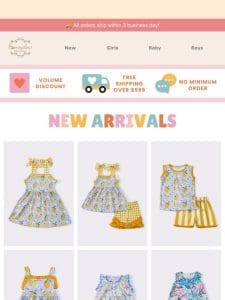Floral & Lemon Kids’ Fashion!