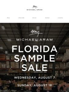 Florida Sample Sale – Up to 80% Off