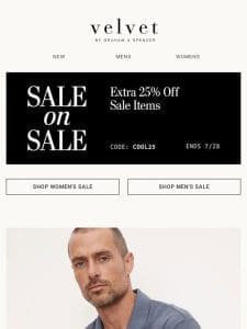 For A Limited Time: Extra 25% Off Men’s Sale