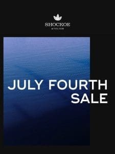 Fourth of July Sale + Holiday Store Hours