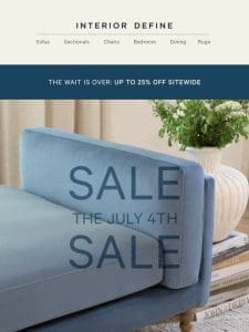 Fourth of July sale starts NOW