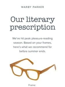 Frames for summer reading