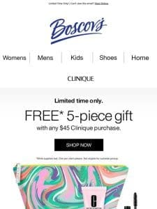 Free* 5 Piece Clinique Gift