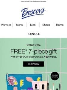 Free* 7 Piece Clinique Gift