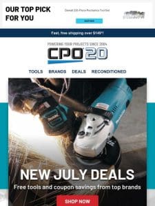 Free Tools and Coupon Savings from Top Brands – July Deals Are Here!
